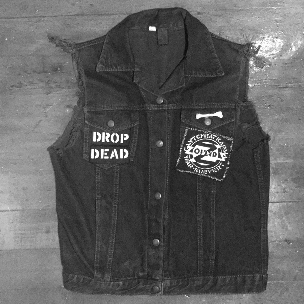 ZOUNDZ Rudimentary Peni PUNK Denim vest